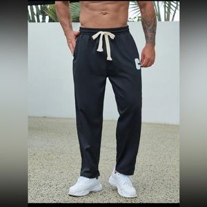 Men’s black drawstring pants